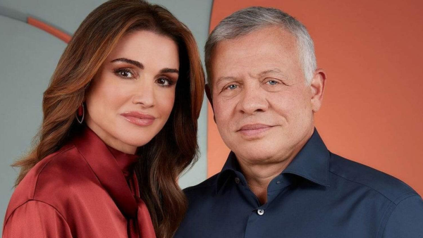 الملكة رانيا والملك عبدالله