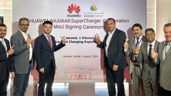 During the event. Kawar Energy and Huawei collaborate to supercharge Jordan’s EV industry