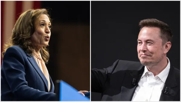 Elon Musk and Kamala Harris