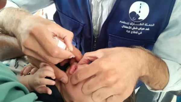 تطعيم شلل أطفال - غزة 