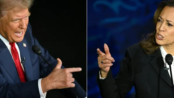 Donald Trump and Kamala Harris 