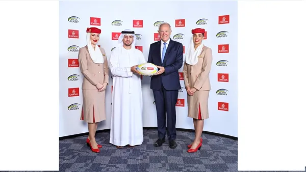 طيران الإمارات راعياً رئيسياً لبطولات الاتحاد الآسيوي للرجبي