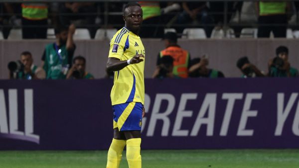 Nassr's Senegalese Forward #10 Sadio Mane gestures during the AFC Champions League Elite West Region football match between Iraq's Al-Shorta and Saudi Arabia's Al-Nassr at the Al-Madina Stadium in Baghdad's Sadr City on September 16, 2024. (Photo by AHMAD AL-RUBAYE / AFP)