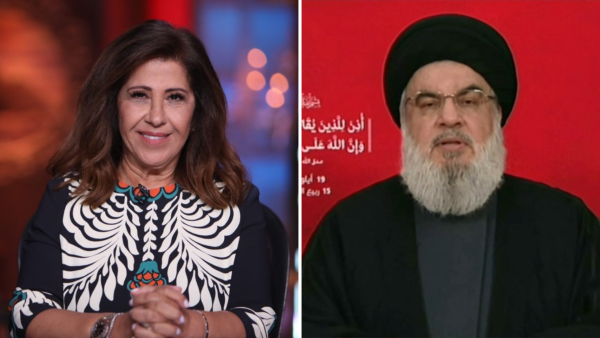 Layla Abdel Latif on Instagram / An image grab taken from Hezbollah's Al-Manar TV shows the Lebanese militant group's chief Hassan Nasrallah addressing the nation from an undisclosed location on September 19, 2024. (Photo by Al-Manar / AFP) Nasrallah