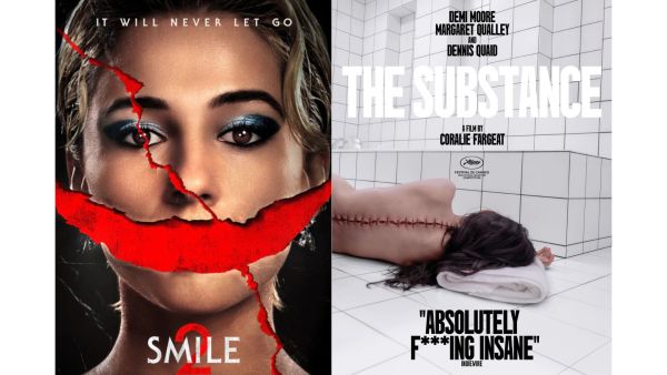 أقوى فيلمين رعب في أكتوبر 2024...The Substance و Smile 2