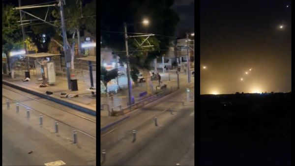 Watch: Resistance Fire open fighter in central Tel Aviv amid Iranian bombardment