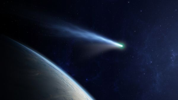 The comet will be crossing near the Earth for the first time in 80,000 years. (Shutterstock) The comet will be crossing near the Earth for the first time in 80,000 years
