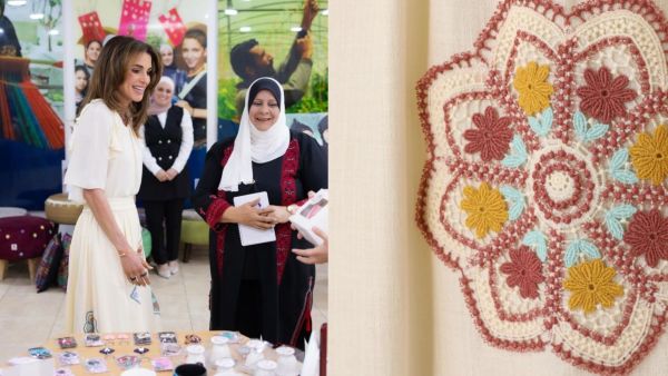 الملكة رانيا بإطلالة أنيقة وفاخرة من زيمرمان اليوم