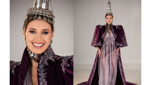 ندى كوسا بالزي اللبناني التقليدي في مسابقة ملكة جمال الكون...أسرار هذا الزي الفاخر