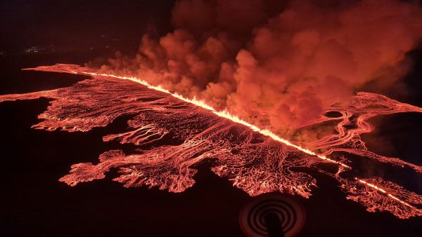 Volcanic eruption in Iceland
