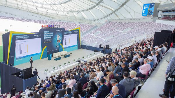 During the event. Aspetar International Rehabilitation Conference Achieves Unprecedented Success, Attracting Over 700 Experts from 90 Countries