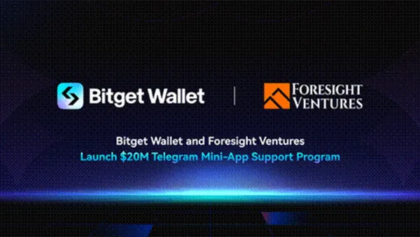محفظةBitget  تطلق برنامج دعم تطبيق Telegram Mini بقيمة 20 مليون دولار أمريكي بالتعاون مع Foresight Ventures
