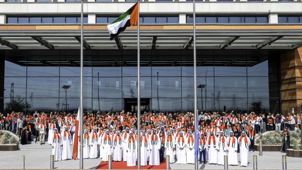 During the event. flydubai celebrates UAE Flag Day