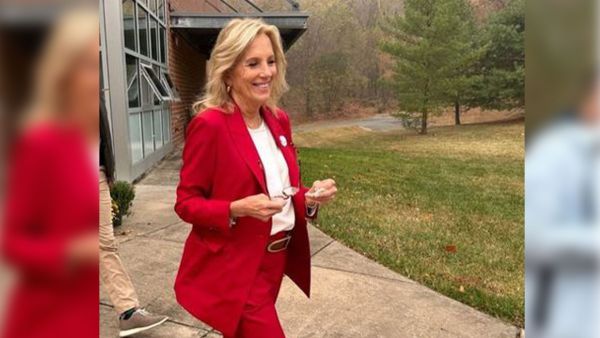 c, wife of current US president Joe Biden. (X) Jill Biden