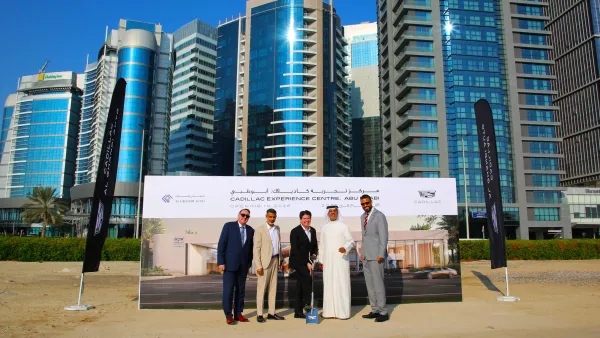 Cadillac Arabia and Al Ghandi Auto break ground on a new 47 million Dirham state of the art Experience Center in Abu Dhabi