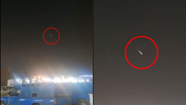 Luminous object spotted in Iran sky. (Video screenshots/social media) Luminous object spotted in Iran sky sparking theories