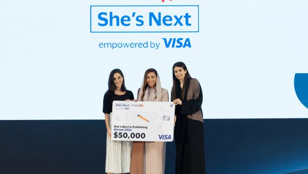 During the event. Visa and PublisHer announce winner of She's Next in Publishing program in UAE