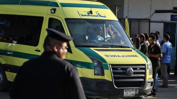 انقلاب حافلة سياحية في منطقة رأس سدر