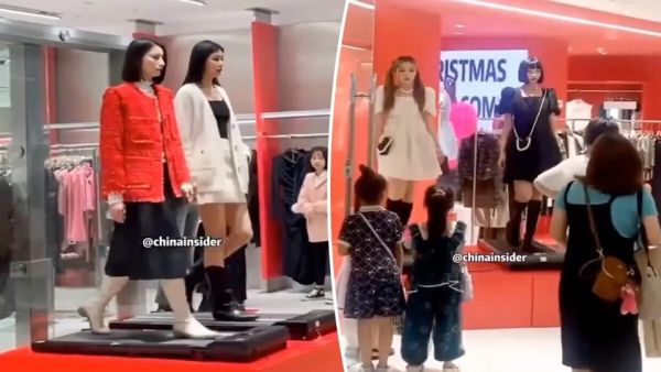 A unique approach to fashion: Real models on treadmills