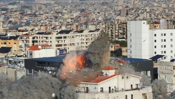اضرار لحقت بكنيسة سيدة النجاة في منطقة الحدث
