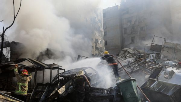 قصف اسرائيلي على الضاحية الجنوبية في العاصمة بيروت
