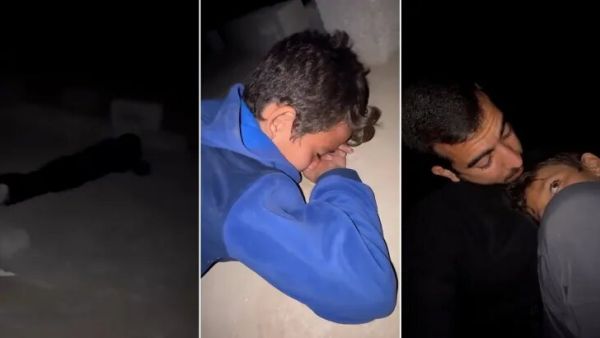 الطفل زين ينام فوق قبر أمه