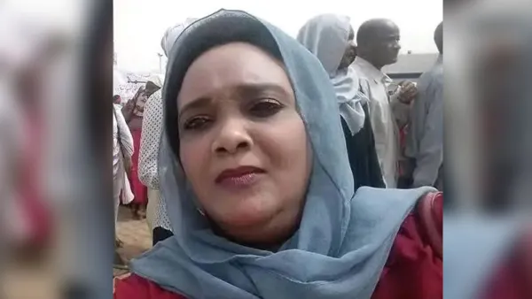 Sudanese journalist Hanan Adam 