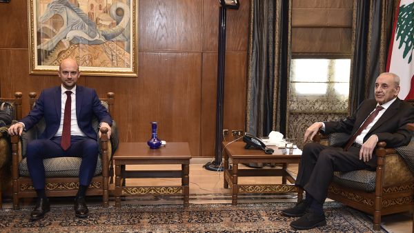 Jean-Noel Barrott with  Nabih Berri