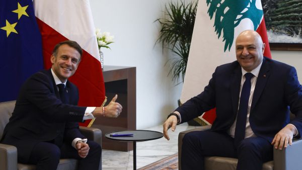 Macron visits Beirut, meets with newly elected leadership 