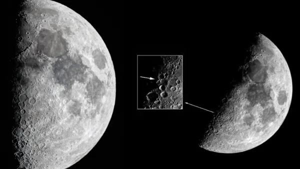 What is behind the “X” mark on the moon’s surface? (Jeddah Astronomy Society Facebook)