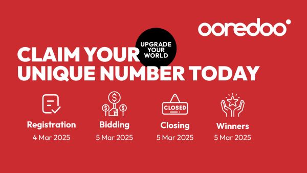 Bid, Win, and Give Back – Ooredoo’s Vanity Number Auction Returns! Bid, Win, and Give Back – Ooredoo’s Vanity Number Auction Returns!