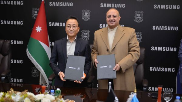 During the event. Samsung Electronics Levant Signs MoU with Al-Ahliyya Amman University to Foster Joint Cooperation