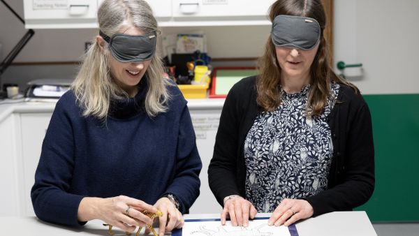 During the event. Emirates donates more than 12,000 eye shades to teacher-training initiatives in the blind and low vision community