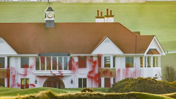 Pro-Palestinian activists vandalize Trump’s golf courses in protest over Gaza remarks