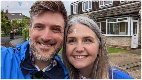 Pete Hynes and his wife. (Facebook) bacterial infection