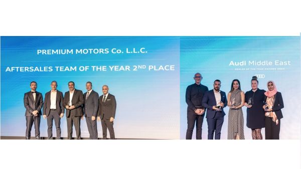 Premium Motors recognised for excellence at Audi Middle East Dealer of the Year Awards