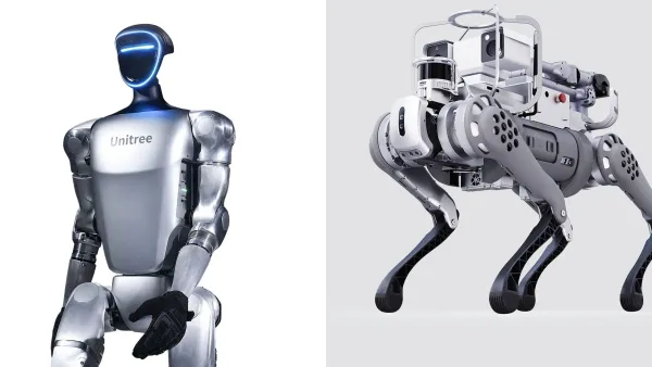 Humanoid robot and robotic dog make a stunning appearance at Shanghai Fashion Week