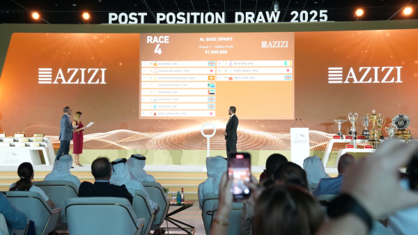 During the event Azizi Developments activates post-position draw for 2025 Dubai World Cup
