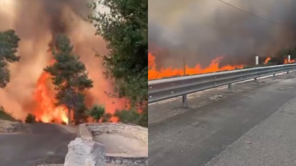 Wildfires in Jerusalem hills (X/ Twitter) Jerusalem