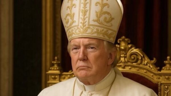 Trump's pope photo raises eyebrows during sacred process