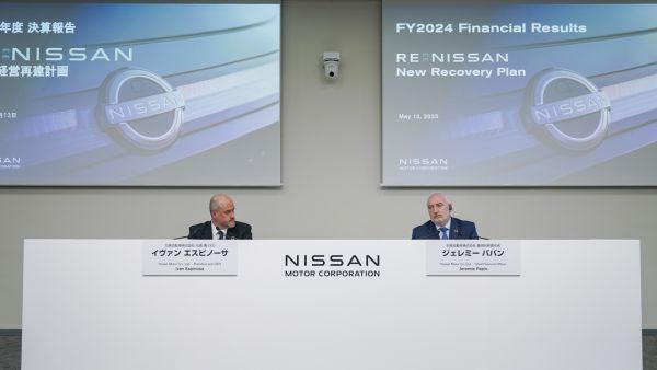 During the event. Nissan reports financial results for fiscal year 2024