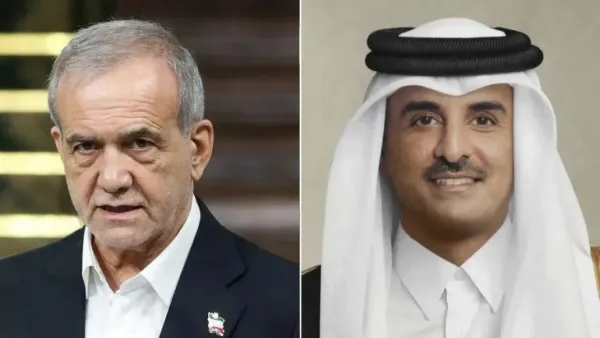 أمير قطر يتلقى اتصالا من الرئيس الإيراني 