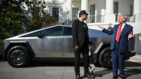 Tesla takes a hit as Musk battles Trump