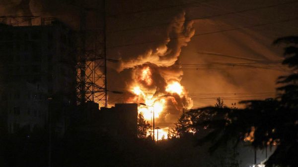 Moment of fire as missile storm engulfs Haifa and flattens buildings