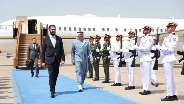 الرئيس السوري أحمد الشرع في زيارة لدولة الإمارات العربية المتحدة