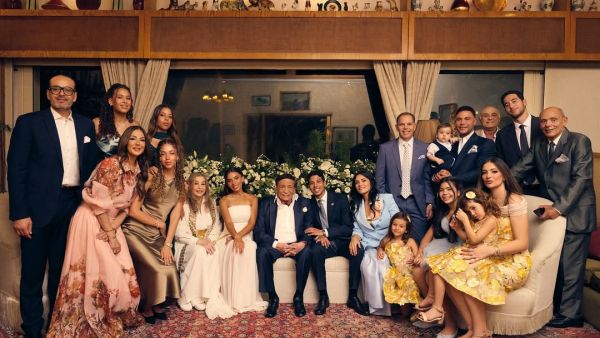 Photo of Adel Emam and his family