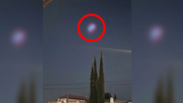 Weird purple light seen in Amman, Jordan