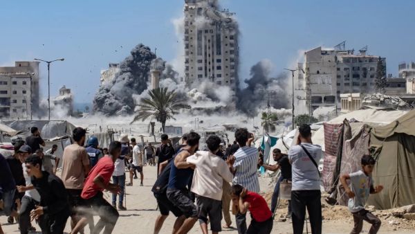 أبراج غزة المدمرة