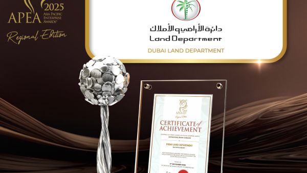 Dubai Land Department wins ‘Inspirational Brand Category’ award, reaffirming the emirate’s real estate leadership