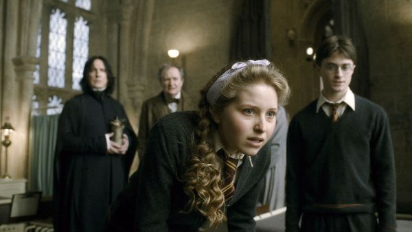 Alan Rickman, Jim Broadbent, Jessie Cave and Daniel Radcliffe